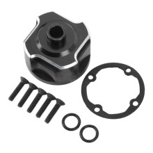 RC Car Differential Housing Front Middle Rear Universal Differential Housing for TRAXXAS SLEDG 1/8 4WD Black