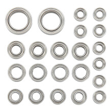 22Pcs RC Bearing Kit Stainless Steel 5 Different Sizes RC Car Bearings Upgrade Parts for Traxxas TRX4M 1/18 RC Crawler