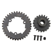 35T Spur Motor Gear Set Steel RC Spur Gear Pinion for TRAXXAS X Maxx 6S 8S 1/5 RC Car 20T