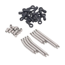 8Pcs RC Car Rod Link Set Stainless Steel Bent Rod Linkage Kit Replacement For Traxxas TRX4M RC