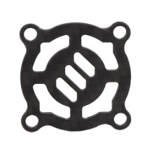 Koelventilatorafdekking van koolstofvezel voor elektrische motor, geschikt voor RC-auto's, boten en motoren, 30 mm, zwart.