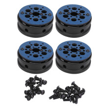 4 Pcs 1.9 Inch RC Car Wheel Rims Carbon Fiber Lightweight Wheels Rims for 1/10 Remote Control Vehicle Blue