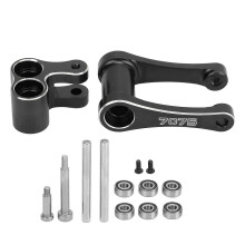 Motorrad-Achsschenkel-Zugstange aus hochfester Aluminiumlegierung, verbesserte Ausführung für LOSI 1/4 Promoto MX, schwarz