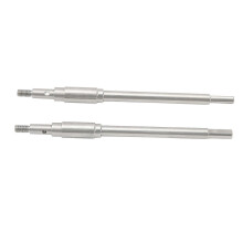 2pcs Stainless Steel RC Car Rear Axle Shaft for FMS 1/10 Explorer Mashigan for ATLAS Dachi Other RC Cars RC Parts Silver