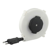 Automatisch oprolbare stroomkabel 102x18,5 mm 220V campingkabel met beschermhoes voor universele EU-stekker