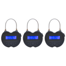 3x slimme tijdvergrendeling met LCD-display, USB-oplaadbare tijdelijke timer, hangslot, elektronische reistimer