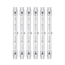6 stuks 300W 118 mm R7S halogeenlampen, dimbare halogeenstaaf, J-type voor werklampen, beveiligingslampen, vloerlampen