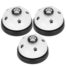 3-teiliges Haustier-Trainingsglocken-Set für Hunde, Katzen und Welpen (weiß) – ideal zum Erlernen von Futter, Toilette und mehr
