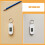 2St Luidloze Mini Digitale Sleutelhanger Wit ABS Buiten 6