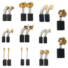 20Pcs Carbon Motor Brushes Set for Electric Motors, 10 Sizes Electric Motor Carbon Brushes, Power Tool Replacement Parts