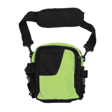 Dog Treat Training Bag Color Matching Shoulder Handheld Pet Snack Training Waist Pack for Outdoor Park Travel Green and Black