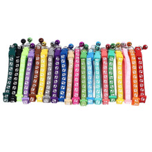 20 stuks hondenhalsbanden met leuk en schattig pootafdrukpatroon en belletje, verstelbare halsband voor katten en andere huisdieren.