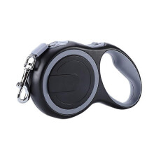 Retractable Dog Leash Pet Walking Leash Anti Slip Handle Tangle Free Reflective for Small Dogs Cats Up to 44lbs Grey 5m/16.4ft