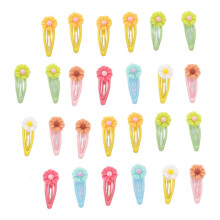 27 stuks plastic haarclips met veelkleurige bloemen, compacte haarspeldjes voor honden, puppy's en andere huisdieren.