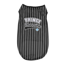 Weste mit vertikalen Streifen für Haustiere, klassisch locker geschnitten, schützt vor Sonnenbrand und Haarausfall, Schwarz, XL