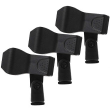 Universele microfoonklem, lichtgewicht microfoonclip voor live optredens, klembereik 22-42 mm, 3 stuks