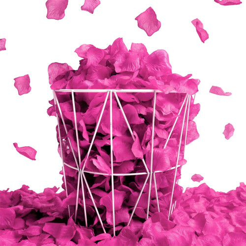 100 Artificial Burgundy Rose Petals Silk Decor 2