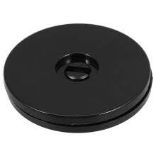 Drehteller aus schwarzem Acryl mit Schwenklager für Küchen-, Speisekammer- und Esstischorganisation