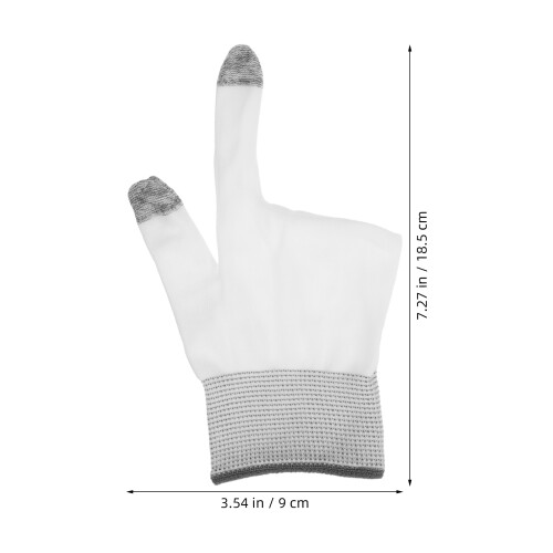 2Paren Ademend Nylon Grafeen Gaming Handschoenen Thuis Wit 1