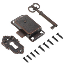 Schrankschlösser im Vintage-Stil, Set für Schränke und Schubladen, Zinklegierung, 1 Set