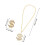 1Set Hip Hop Accessoires 90S Hoed Ring Ketting Polyester Metaal 2