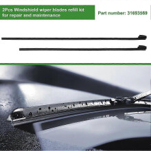 compatible Volvo S60 V60 V60 Cross Country 2019-2024 Car Front Wiper Blade Rubber Refill 31693569