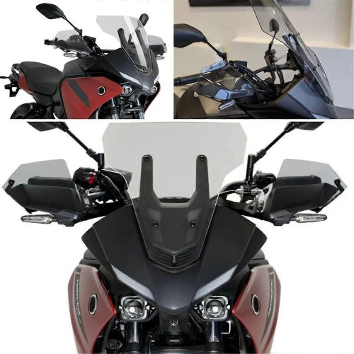 Motorcycle Handguard Extensions Hand Wind Shield Grey 1