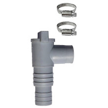 PVC-Poolschlauchadapter 32 mm, Ein-/Aus-Kolbenventil, auslaufsicher, versiegelt, Ersatzteil für Gartengeräte