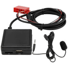Mercedes-Benz W124 W140 W210 BE2210 BE1650 Handsfree Bluetooth USB AUX-adapter voor in de auto, 150 cm lang