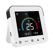 Tuya Smart Life WLAN-Thermostat DC5V Klimaanlage IR-Fernbedienung Timer Temperatur- und Feuchtigkeitssensor