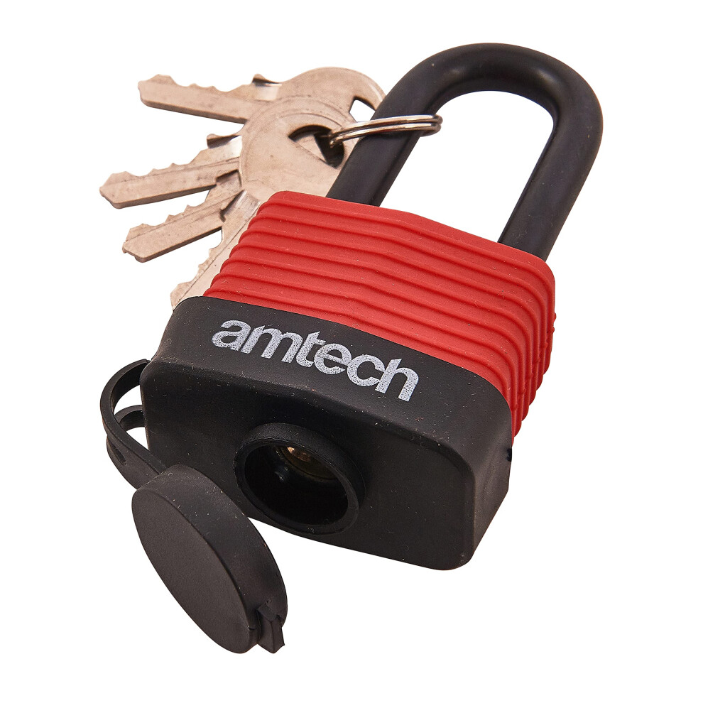 Amtech T0760 40Mm Long Shackle Weatherproof Padlock Outdoor Padlock 4 Keys 5391086767808