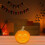 Plastgresskarlykt med lys - Halloween-dekorasjon 5