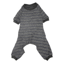 Gestreepte hondenpyjama, stijlvol, schattig, zomers, dun, zacht, rekbaar, 4-potig puppy-jumpsuit voor honden, katten en andere huisdieren.