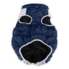 Dikke, warme, comfortabele, waterdichte, winddichte en reflecterende winterjas voor honden, marineblauw, maat 6XL