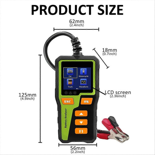 BT-30 Battery Tester Load Tester Digital Car Battery Analyzer 2