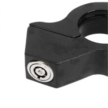 Gasgriffschloss aus Aluminiumlegierung für Motorradlenker, Brems- und Gasgriffsicherung mit 2 Schlüsseln, Schwarz