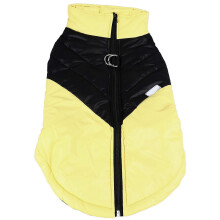 Hondenjas Warm Dik Zacht Katoen Hondenjas Reflecterend Hondenvest Waterdichte Hondenkleding voor Winterse Buitenwandelingen Geel 3XL