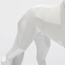 Statue de Loup, Figurine Animale, Sculpture, Salon, Bureau, Chambre à Coucher, DéCoration de Table, Accessoires de DéCoration IntéRieure, Argent