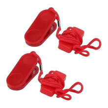 2 Stück Sicherheitsschlüssel für Laufbänder, magnetische Sicherheitsschalter, Fitness-Ersatz, 14 x 35 mm / 0,5 x 1,4 Zoll