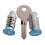 4 Pack Lock Cores One Key System Replacement Lock Cylinders for Car Roof Racks Components 3