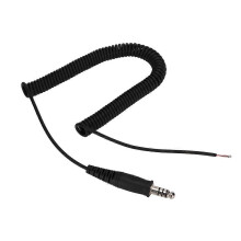 DIY vervangende kabel met veeradapter voor helikopterheadset U-174/U militaire connector