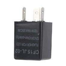 LED-knipperlicht, niet-polariteit, 12V/24V, universeel ABS, normaal open knipperrelais CF15 JL-02