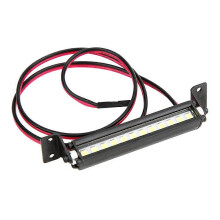 RC-Car-Zubehör Mini-LED-Lichtleiste mit 12 LEDs, Dachleuchte, passend für TRX-4, SCX10, 1/10 4WD Crawler, Schwarz