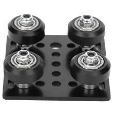 V-förmige Portalplatte, schwarz, für 3D-Druckerzubehör, Aluminiumprofile, Standard 2020
