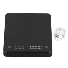 Elektronische Kaffeewaage, wiederaufladbar, hitzebeständig, 3 kg, Küchenwaage für Zuhause