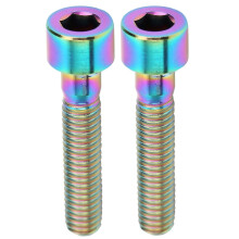 2 stuks M6x30mm fietsstuurpenbouten voor mountainbikes en racefietsen, balhoofdschroeven in een schitterende kleur