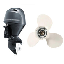 11 5/8x11-G 3-blads aluminium propeller voor buitenboordmotor Yamaha 40-60 pk
