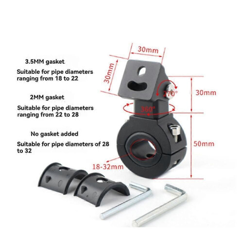 Motorcycle Headlight Mount Spotlight Bracket Adjustable Bumper Fog Light Holder Motorcycle Accessories 2