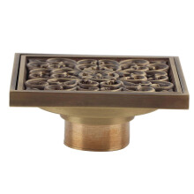 Antikmessing 10 cm Duschbodenablauf Badezimmer Abflusssiebdeckel Rost (#1)