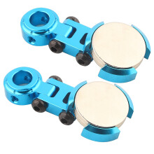 2Pcs Model Vehicle Accessories Metal Magnetic Stealth Body Post Mount for RC Car (Dark Blue)